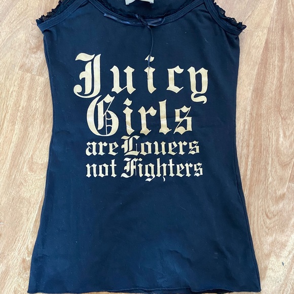 Juicy singlet top black and gold size M - Picture 4 of 4